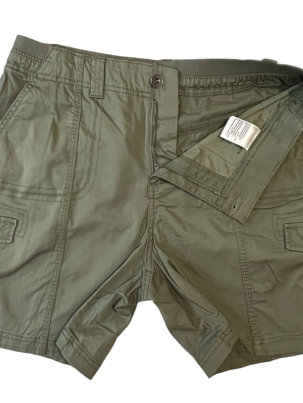 Style & Co. Women's Mid-Rise Comfort-Waist Cargo Shorts, Color Olive, Size 12 - Picture 8 of 12